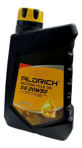 Aceite Motor 4t 20w50 Aldrich Mineral Moto