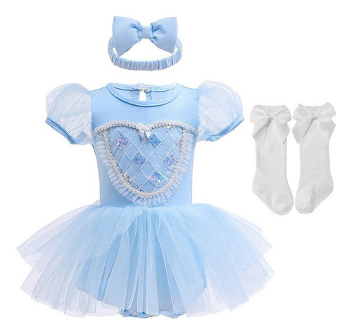 2 Pañaleros Vestido Tutú Princesa Para Bebé Fiesta Halloween