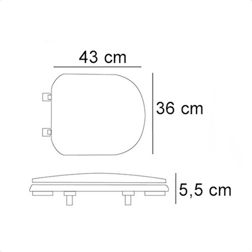 Imagen 7 de 10 de Tapa Inodoro Cierre Suave Quadra Asiento Diseño Microban