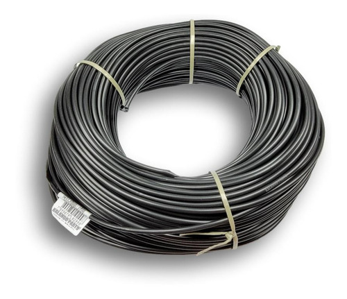 Tubo Espaguete Passar Fio 4mm Preto Liso Pvc Rolo 100 Metros