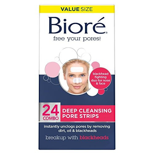 Biore Deep Cleansing Pore Strips Para Nariz - Cara, Paquete 