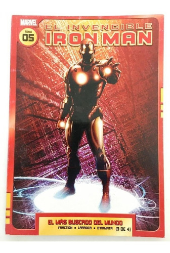 Comic Marvel: El Invencible Iron Man - El Más Buscado Del Mundo Parte 3. Ed. Clarin 