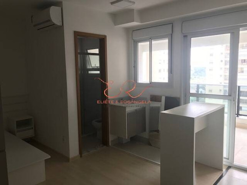 Imagem 6 de 11 de Apartamento Um Dormitório Com Armários No Melhor Ponto Do Aquárius! - Ap0374