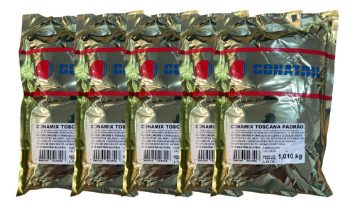 Kit 5 Tempero P/ Linguiça Toscana Conamix Padrão 1 Kg