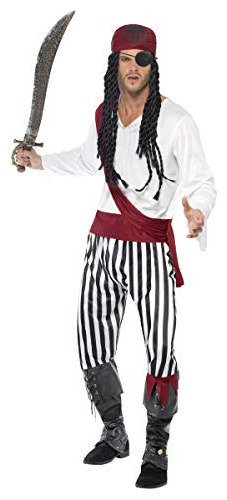 Disfraz De Hombre Pirata De Smiffy S Pirate Camisa Pant...