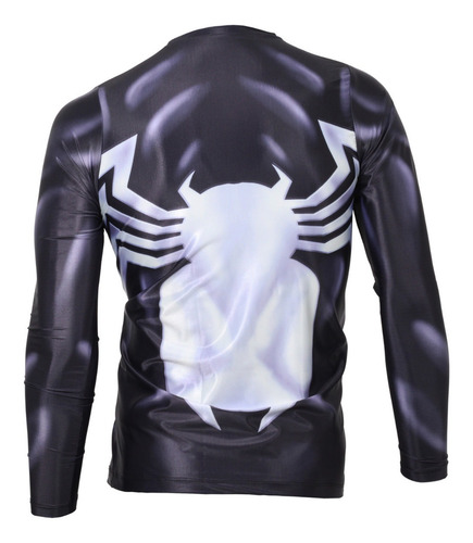 Imagen 2 de 5 de Playeras Licra Deportiva Venom Spiderman Marvel Fitness