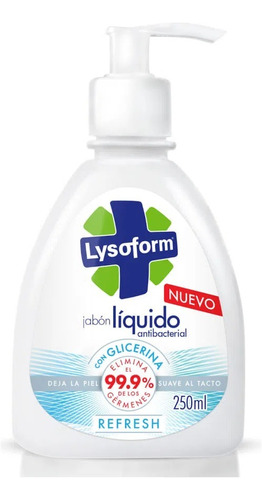 Jabón Líquido Antibacterial Para Manos 250 Ml Lysoform