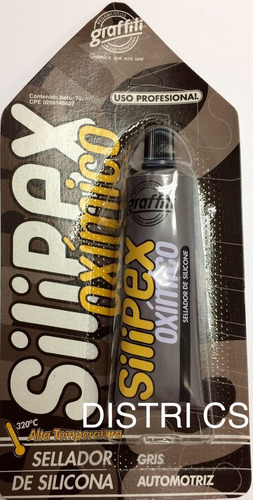 Imagen 1 de 1 de Silicon Gris Automotriz Silipex 70 Ml