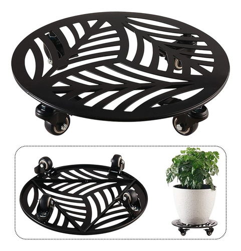 Mz Soporte De Metal For Plantas Con Ruedas, De Hierro