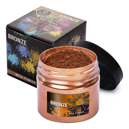 Polvo De Mica (bronce) 2 Oz - Kit Para Hacer Jabón - Juego