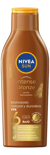 Bronceador Nivea Sun Intense Bronze Fps 6 200 Ml