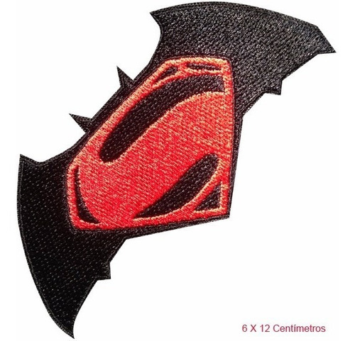 Parche Batman/superman Bordado Termoadherible O P/coser 6x12