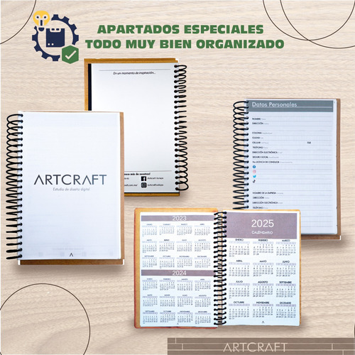 Libreta Portada Personalizada Salud Nutrición ½ Carta E75