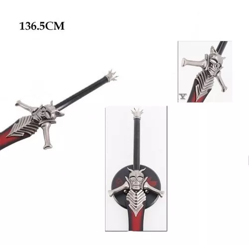 Espada Dante Devil May Cry 4 Nero Red Queen Em Aço Gigante - Tenda Medieval