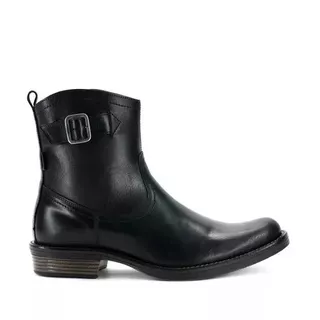 Bota Levis Vaquera Piel Negro Caballero Cierre L221352