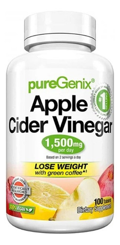 Apple Cider Vinegar Americano Vegano 100 Capsulas