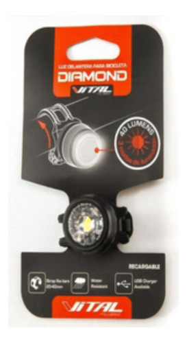 Luz Delantera Para Bicicleta Rd80-dw Led Bco/alu 410680 =end