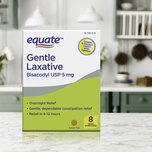 Equate Laxante Suave Bisacodilo Para Estreñimiento Adultos