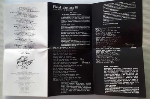 Final Fantasy Iii - 3 Original Soundtrack Sm Records 1 Cd (Usado)