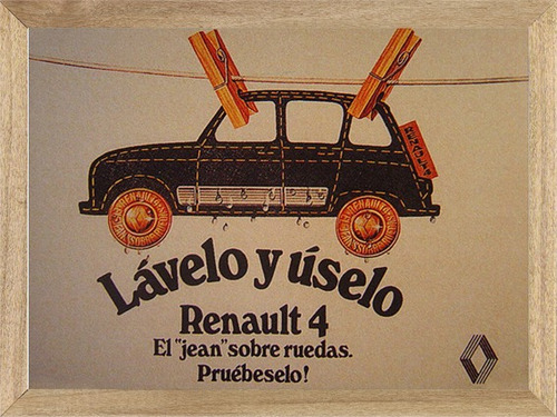 Renault 4 , Cuadro,poster,publicidad   C216
