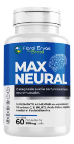 Max Neural 60 Cáps Fosfatidilserina Inositol Magnesio B6 B9