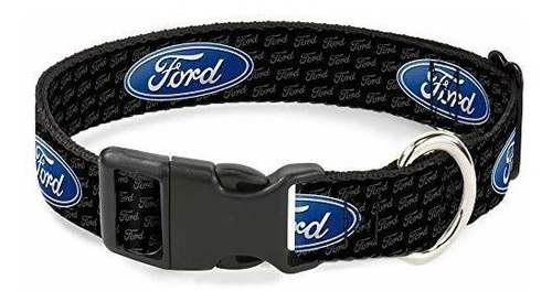 Buckle-down Ford Oval Repeat W-text Breakaway Cat Collar, 1-