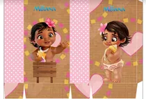 Comprar Kit Imprimible, 100% Editable Moana Bebe - Candy Bar