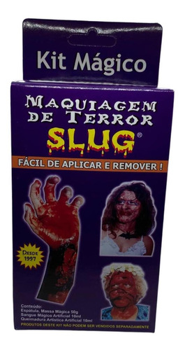 Kit Maquiagem Terror Halloween Zumbi Carnaval Cosplay
