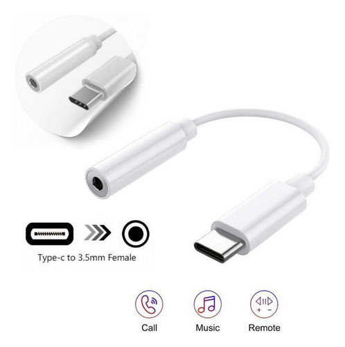 Cabo Adaptador P2 Para Usb Tipo C Para Celular
