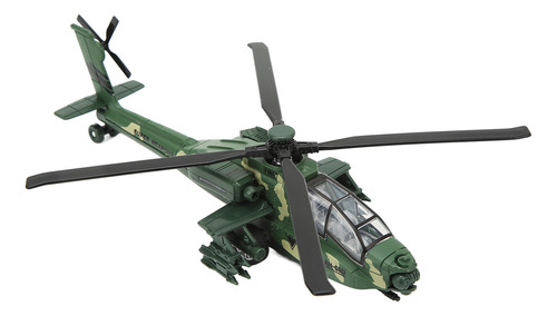 Modelo De Helicóptero De Aleación Simulado, Realista, Con Tr