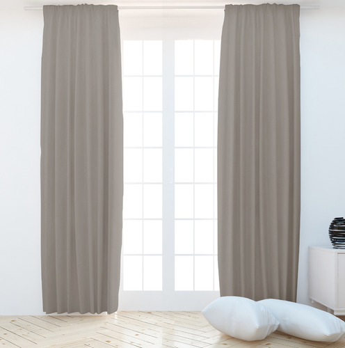 Cortinas Black Out Blackout Textil Tricapa Incluye 2 Paños De 145x210cm Calidad Premium 