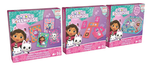 Gabby´s Dollhouse Pack X3 Juegos De Mesa Spin Master