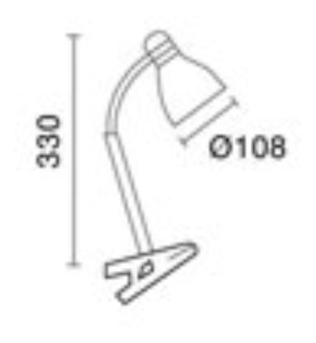 Lámpara De Escritorio Velador Tablero Flexible Con Pinza E27