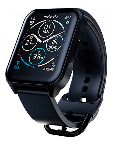 Imagen 2 de 4 de Reloj Smartwatch Motorola Watch 70 Black Bluetooth