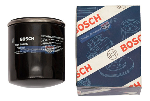 Filtro De Aceite Bosch Peugeot 207 1.9 D 2012 2013 2014 2015