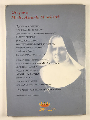 Livro In Memoriam Madre Assunta Marchetti (1948-1998) S. Assunta Marchetti - F1