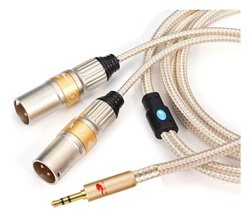 Reforzado Nylon 1m Cable Audio Profesional 3.5mm Xlr Canon