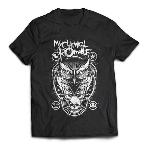 Camiseta My Chemical Romance Owl Mcr Rock Activity