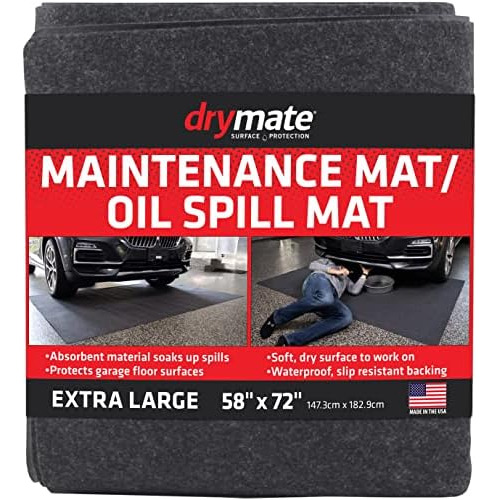Maintenance Mat Oil Spill Garage Mat (58' X 72'), Absor...