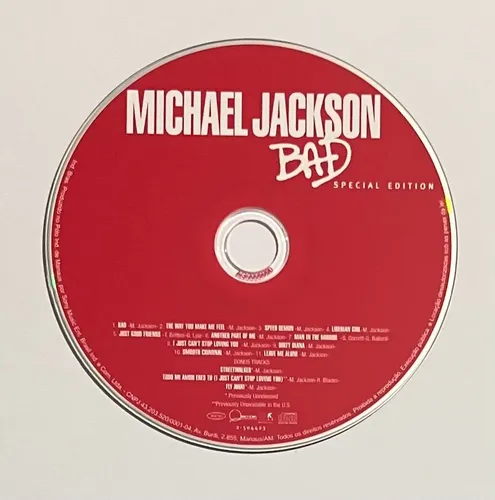 Cd Michael Jackson - Bad (2001) Special Edition - Sony/bmg