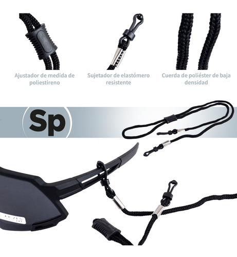 Imagen 5 de 10 de Lentes Deportivos Para Ciclismo Polarizados Unisex 4 Micas