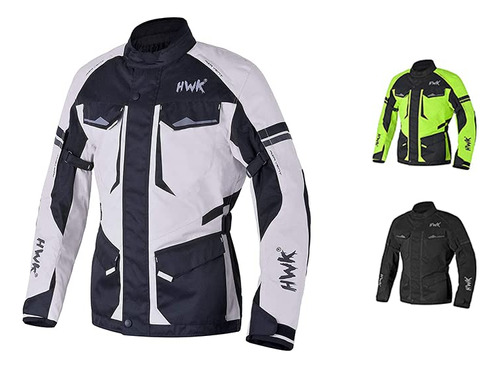 Chamarra De Moto Hwk Para Hombres De Aventura/touring Con