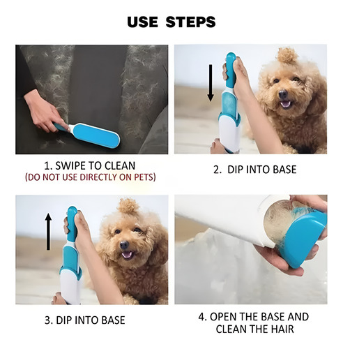 Tambor De Cepillo De Depilación Para Mascotas De Ropa