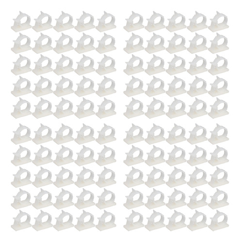 Clip Adhesivo Para Cables, 100 Piezas, Ajustable, Gestión, N