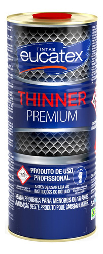 Thinner Eucatex Premium 9116 Sintético Diluição 900ml
