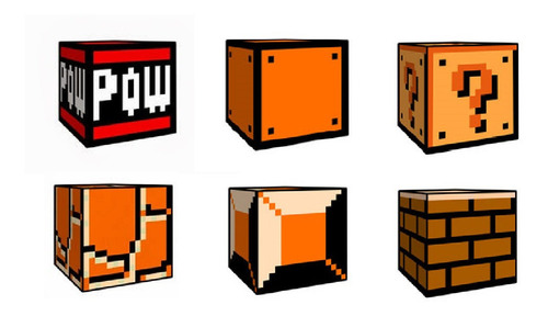 Coleccion Mundo Super Mario Bros Para Imprimir Cubecraft