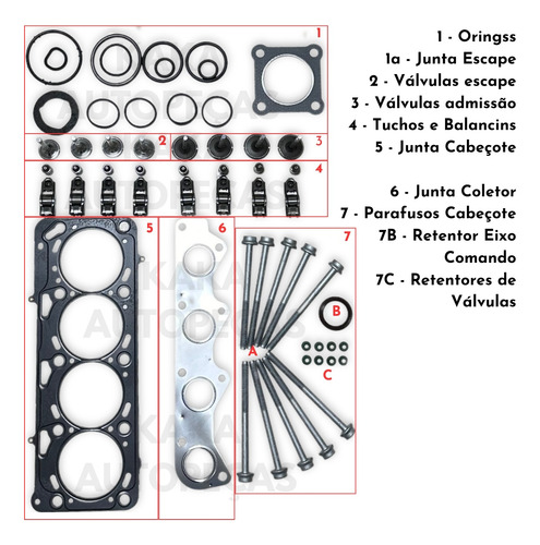 Cabeçote Novo P/ Voyage 1.6 8v Power Ea111 2004 A 2018