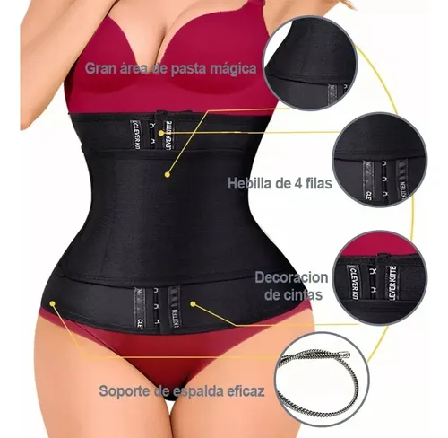 Faja Reductora Abdominal Para Mujer - Ajustable, Con 7 Varillas De Acero, Ideal Para Deporte Y Postparto
