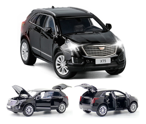 Cadillac Xt5 Miniatura Metal Coche Con Luces Y Sonido 1/32