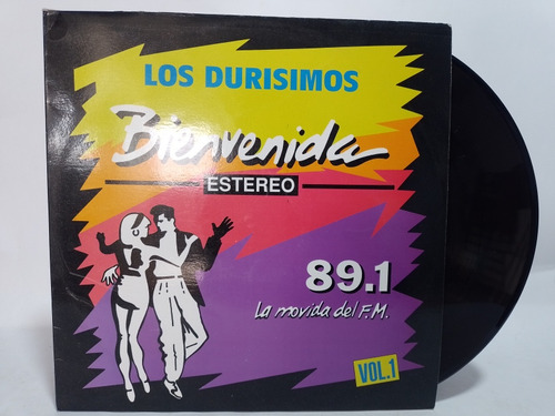 Disco Lp Los Durísimos / Bienvenida Stereos 89.1 Fm